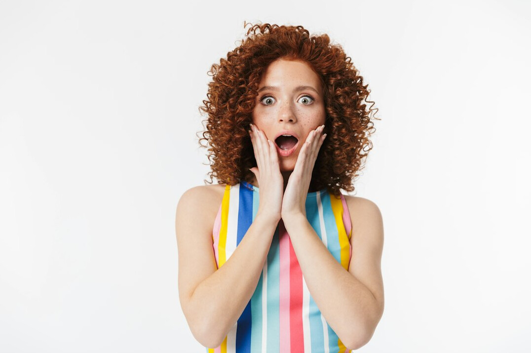 surprised reader face